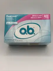 1 Box Applicator Free Fluid Lock Regular Tampons 40ct