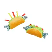 All Day Kitty Kitchen Fish Taco Cat Toy 2PK