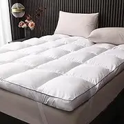 3 Inch Memory Foam Mattress Topper Queen Size, Pillow Top with Soft Fluffy Shredded Memory Foam Filling Mattress Pad, Non-Slip Design, 4 Elastic Straps