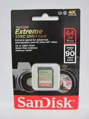 Sandisk 64G extreme ZS200 4K HD SD card for Panasonic Lumix TZ200 ZS100 TZ100