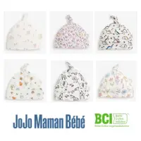 在飛比找momo購物網優惠-【JoJo Maman BeBe】英國原裝 純棉打結嬰幼兒帽