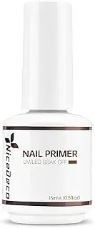 Nail Primer, Fast Air Dry, No Lift Prep for Gel and Acrylic Powder, Foundation for Long-lasting Nail Polish Cruelty-free & Vegan