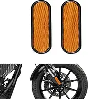 HCmotorku Front Fork Side Reflector Fit For Victory Judge Hammer-S Hard-Ball Vision-Tour High-Ball Jackpot Orange