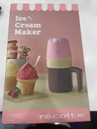 在飛比找Yahoo!奇摩拍賣優惠-全新 現貨 Recolte 日本麗克特迷你冰淇淋機 粉紅色