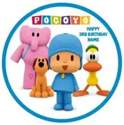Pocoyo PERSONALISED ICING edible image cake topper party decoration frosting