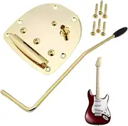 Tremolo Bridge, Electric Guitar Spring Stabilizer, Zinc Alloy Tailpiece, 7.87x5.51x1.97 Inches, Replacement Part, 1 Piece, Silver, Vintage Musical Instrument Parts for Guitarists