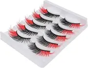 VICASKY 5Pairs Fluffy Cosmetic Lashes with Box Natural Half Eye False Eyelashes for Parties Weddings and Daily Use Handmade Soft and Reusable Fake Eye Lashes
