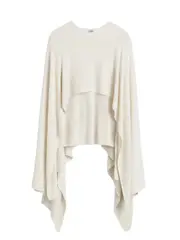 [Toteme] Toteme-Mantella In Maglia Ecrù-Donna S