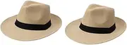[BESPORTBLE] Pcs Mens Straw Beach Sun Hat Breathable Comfortable Summer Cap Stylish Outdoor Hat Simple Casual Sun for Men