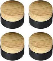 4pcs Glass Jar Cosmetic Bottles, 50g Empty Jars Cosmetic Containers with Inner Liners with Lids Leak Proof Lip Balm Round Lotion Cream Jars Travel Round Containers