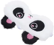 GOOHOCHY 1Pc Adorable Panda Plush Eye Mask for Soft Sleeping Eye Cover Comfortable Plush Blindfold for Improved Sleep Quality for Home Travel Naps