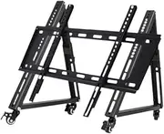 YWJLQH 2X Mobile TV Stand with Wheels for Low Height LCD Mounting Solution, as described, 32 inch to 65 inch