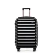 Tosca Como Medium Lightweight Stylish Trolley Hard Case Suitcase 67cm Black