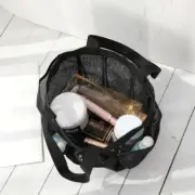 Mesh Hanging Shower Tote Bag with Pocket Bathroom for College