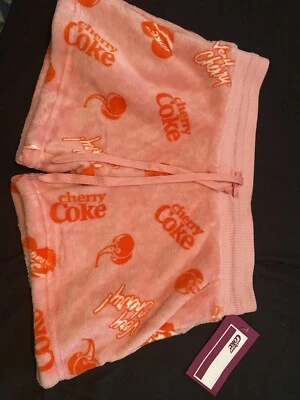 Women’s/Junior’s Cherry Coke Fleece Sleep/Lounge Shorts Sz M