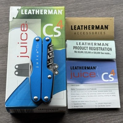 Leatherman Juice CS4 Glacier Blue multitool. New With Box
