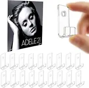 Vinyl Record Wall Mount, 30 Pcs Record Album Shelves Wall Mounted Display, Vinyl Record Display Holder Wall, Mini Acrylic Album Record Holder for Lp Albums, Cd Display, Card Collection Display
