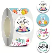 Pcs Cartoon Happy Easter Stickers Easter Invitation Cards Sealing Stickers