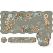 4 in 1 Keyboard and Mouse Pad, Big Mouse Pad with Stitched Edges, Mouse Pad a...