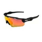 New OO9208 Oakley Radar EV Patn Orange Lenses Black Frame Sunglasses