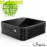 ISTYLE 迷你小鋼砲 (R9-6900HX/64G/2TB+4TB SSD/W11P/五年保固)