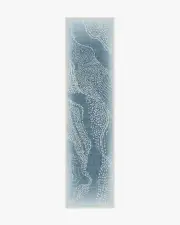 75' x 305' | Machine Washable Runner Rug | Kid & Pet Friendly | Indoor Rug | Adorned Soft Blue Rug by Malene Barnett | Ruggable