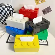 Storage Ideas Cartoon Building Block Tissue Box Cover Tissue Storage Box