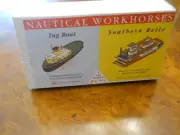 GLENCOE #3302 NAUTICAL WORKHORSES, TUG BOAT & SOUTHERN BELL RIVERBOAT NEW IN BOX