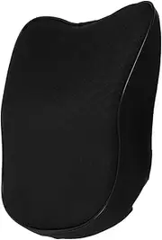 SOLUSTRE Car Headrest Lumbar Pillow Head Rest for Seat Cushion Auto Adjustable Strap Bead Cervical Bed Cars Body Hooded Interior Rear Couch Car Seat Neck Support Butt Synthetic Fiber Black