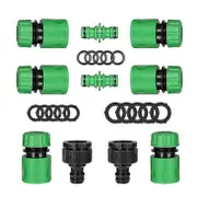 Unbrand 10pack Garden Hose Pipe Fittings Kit For Outdoor Tap&join Hose Pipe Tube -ZHENV
