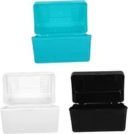 Angoily 1 Set Index Card Holder Storage Boxes with Ruled Index Cards Stylish Office Accessory for Students and Teachers