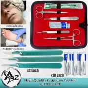 Latest Dermaplaning Dead Skin Removing Kit- Disposable Scalpel+Blades #16,10,11