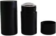 2 PCS 40ml Round Deodorant Containers Empty Deodorant Sticks Black Deodorant Bottle Lip Balm Tube Deodorant Dispenser Refillable