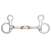 NY TACK 5" Baucher Snaffle Copper Lozenge Jointed Snaffle Horse Bit