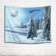 Beautiful Snow Pine 3D Wall Hang Cloth Tapestry Fabric Decorations Decor