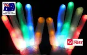 New Multi-Color Electro LED Flashing Glove Light Up Halloween Dance Rave Party