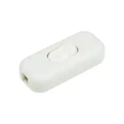 Inline Cord Switch AC 250V 6A On/Off Rocker Switch Lamp Light White