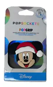 Popsockets Popgrip - Santa Mickey Mouse Phone Grip & stand **NEW**