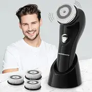 TOUCHBeauty Facial Cleansing Brush for Men with 6° Oscillating Cleansing Technology 2 Speed Setting Brush, Electric Facial Exfoliating Device Gary TB-1487