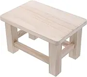 EPIGEIST Solid Wooden Small Stool Versatile Footrest and Stand Wooden Step Stool for Entryway Lightweight and Practical Home Use Finish for Adults