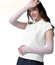 [Generic] Cooling Arm Sleeves | Arm Sleeves for Sports - Sun Block Elbow Cover Soft for Mountaineering Shopping Camping Picnic