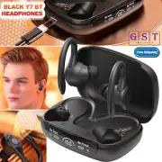 Wireless Bluetooth Earphones Headphones Sport Gym Earbuds with Mic Sweatproof +