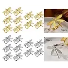 10Pcs Dragonfly Napkin Rings Napkin Holders for Reception Wedding Christmas