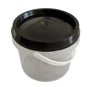 100 x 1kg Plastic Honey Bucket Pails Tamper Proof Containers Buckets Tubs Black