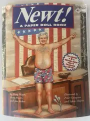 NEW NEWT GINGRICH PAPER DOLL BOOK 1995 unused Republican trading cards