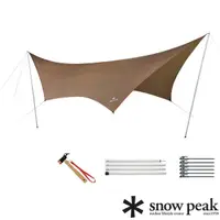 在飛比找桃源戶外登山露營旅遊優惠-【snow peak 日本】蝶形天幕帳 L 專業組 TP-8