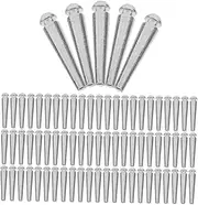 Toyvian 100pcs Minute Needle Insertion Needle Playing Card Pegs Cribbage Tapered Pegs Cribbage Board Traditional Board Party Favors Supplies Silver Metal