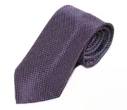 Mens Purple, Black & White Elegant Patterned 8Cm Neck Tie