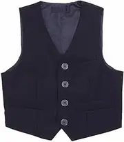 [FEESHOW] Boys' Formal Dress Vest Button Tuxedo Suit Gentleman Waistcoat