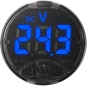Daseeme 7-120VDC 0-120VDC Touching Control Voltage Meter with Low Voltage Alarm and Reverse Polarity Protecting Function Digital Display Colors Customizable